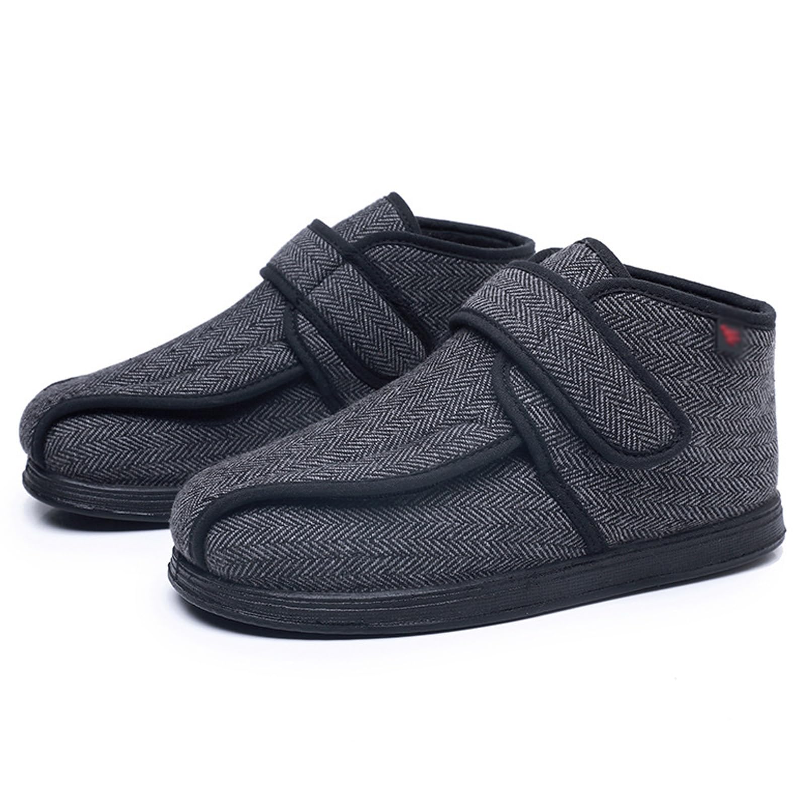 bumuam Zapatos para diabéticos para pies hinchados,Ajustable Zapatos Turgente Pies Diabéticos, Anciano Cómodo Botas, Diabético Obesidad Zapatillas EU 39(25cm/9.8in)