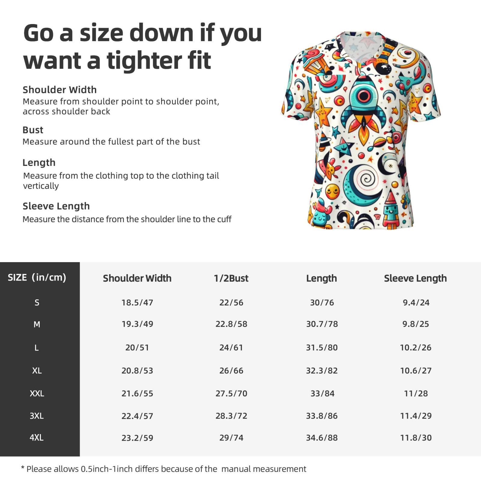 Stylish Athletic Sports Jersey Colorful-Stars-Spirals Men's Rugby Jersey 4X-Large