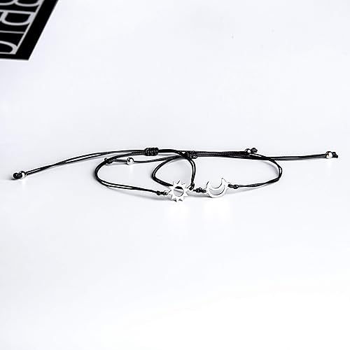 Miniatura 3 de morniface Pinky Pomise - Pulseras a juego a distancia, brújula de elefante, pulsera infinito para mejores amigos, pareja, familia, mujeres y hombres