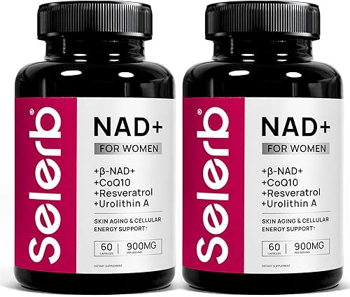Suplemento NAD+ para mujeres Alternativa NMN con -NAD+, Trans-Resveratrol, CoQ10, D-Ribosa Promueve la renovación celular, la energía y la salud