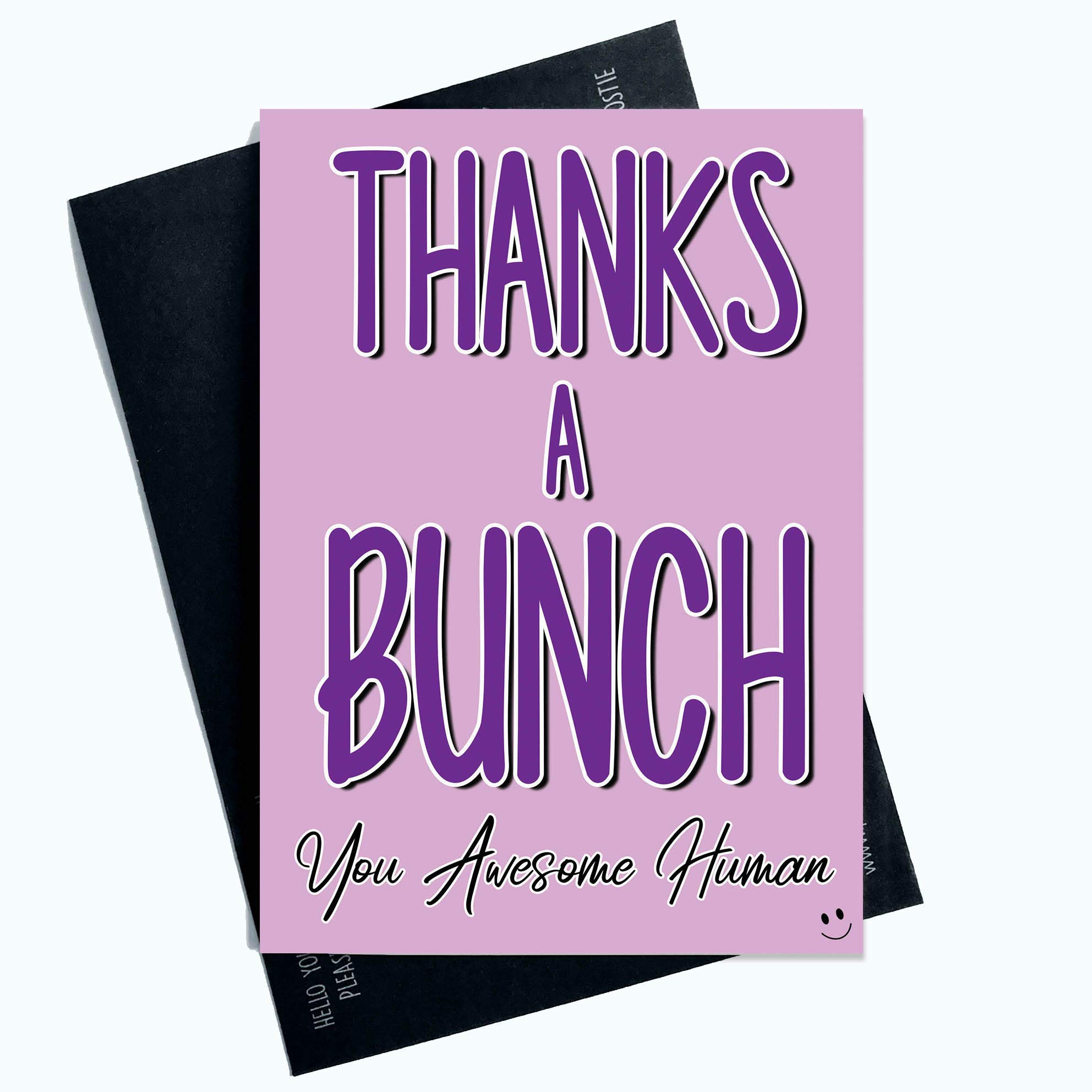 Thank You Cards Thanks A Bunch Awesome Human Friend Colleague Appreciation PC869