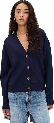 LE BOP Women's Maddie Cardigan, Navy, L