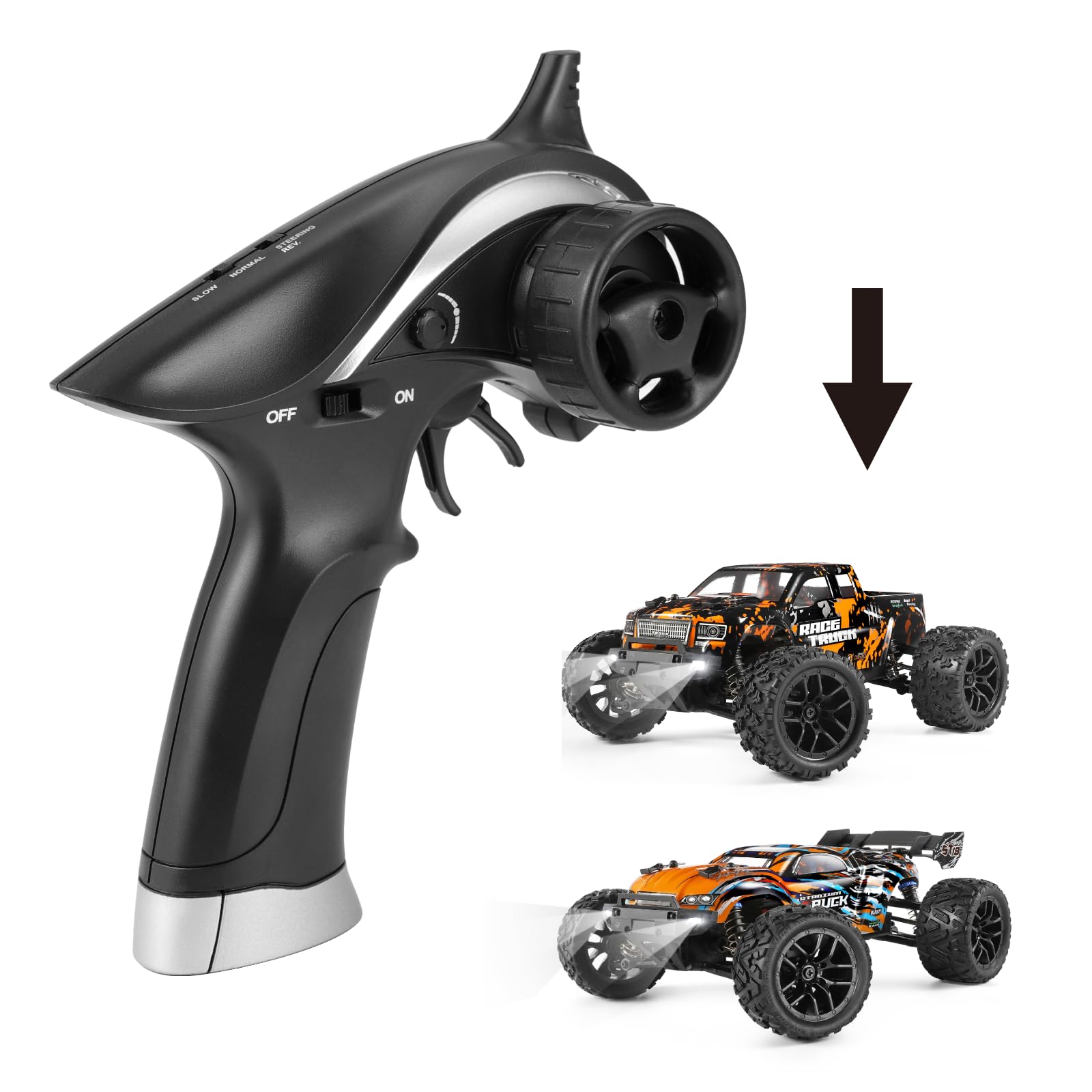 HAIBOXING - Transmetteur Récepteur 2,4 GHz, RC pour Voiture de Course 1/18, Système Radio, Récepteur, LS103, Noir, 14 ans et plus