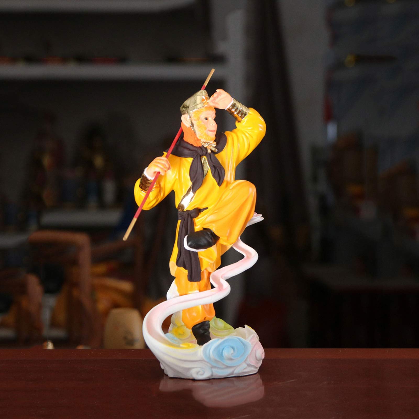 Sun Wukong Statue Decoration Monkey King Decoration Żywica Słońce Wukong Ozdoby Małpa Rzemiosła Dasheng Ozdoby Rzemiosła Dom Office Dekoracje Prezenty Dom Garden Decor Słońce Wukong Statua Figurka Mon