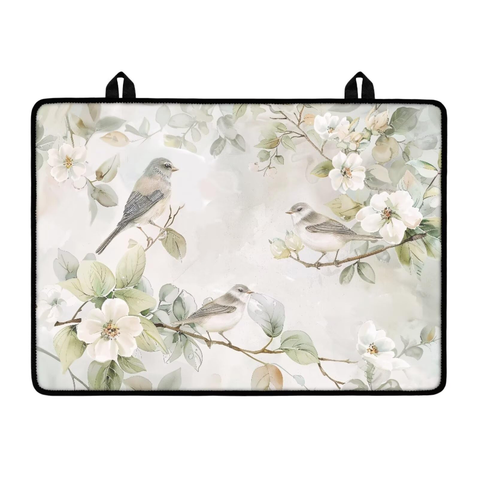 Bird Flower Stove Top Covers for Electric Stove, Fashion Cute Stove Top Cover Protector, Heat Resistant Silicone Stove Mat, Wear Resistant Range Ceramic Gas Burners Mat