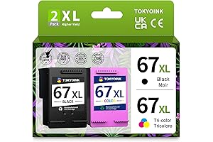 TOKYOINK 67XL Ink Cartridges for HP Envy 6400e
