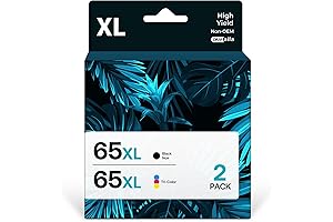 Remanufactured Ink Cartridge Replacement for HP65XL Ink 65XL Work with Multiple HP Printer