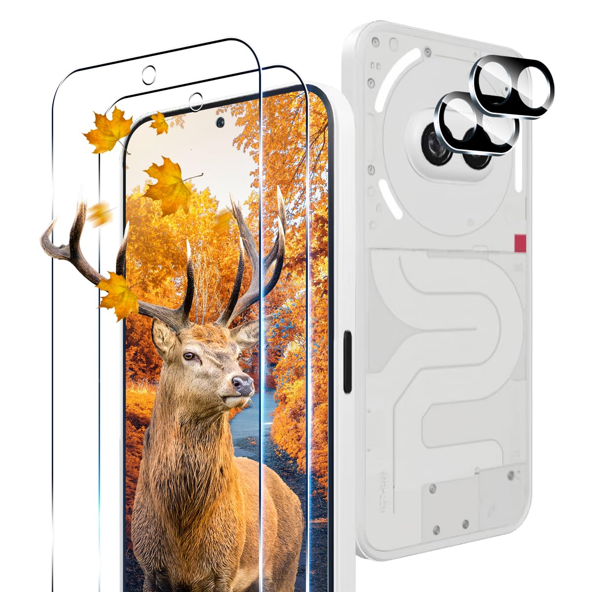 Amazon | 【2+2枚セット 指紋認証対応】 用 Nothing Phone 2a ガラス