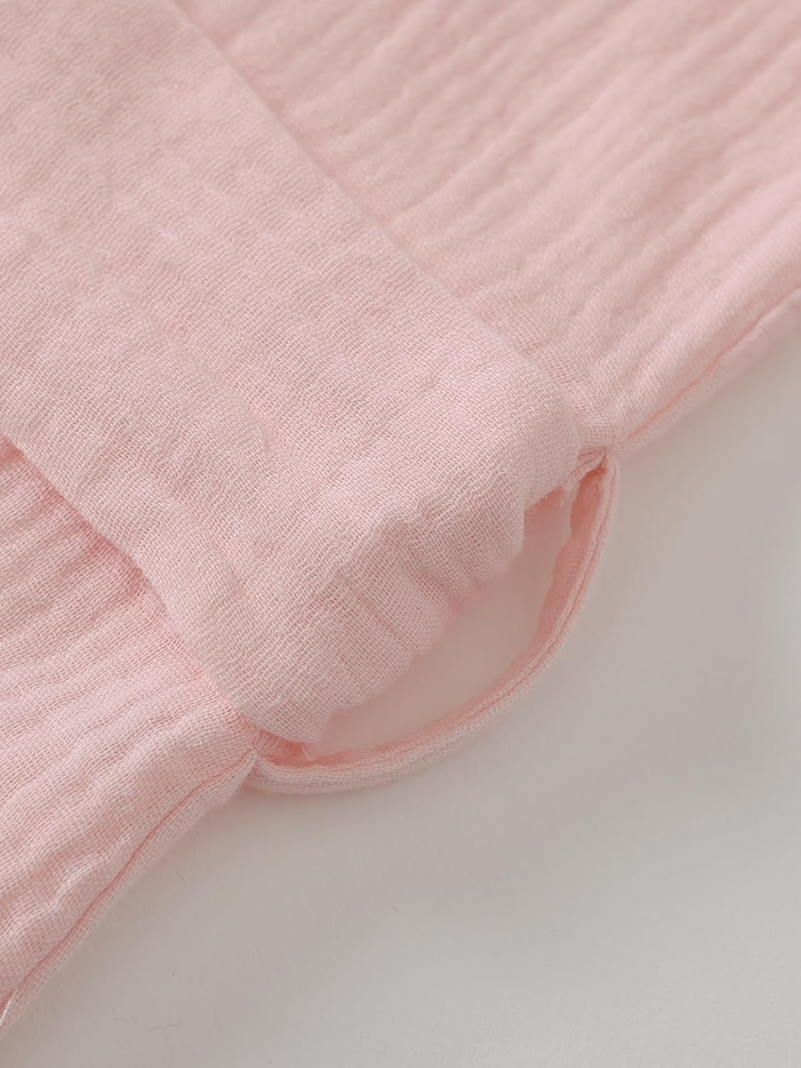 Latuza Women's Cotton Gauze Robe Lightweight Absorbent Bathrobe with Pockets - Image 4