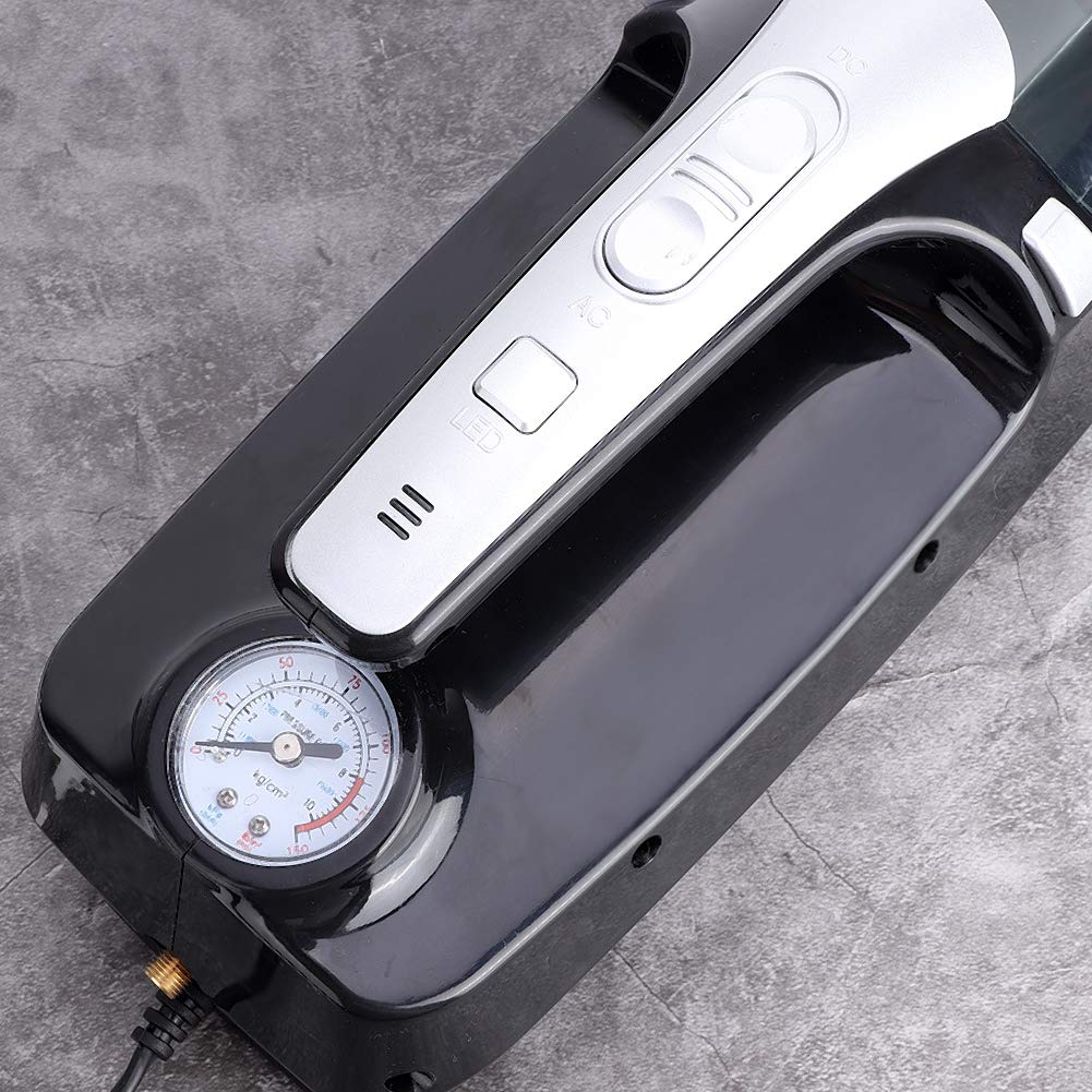 Akozon Aspirador de Coche Inalámbrico Portátil Bomba de Aire para Uso Dual Seco Húmedo - Diseño 2 en 1 - Ergonómico y Ligero - Potencia de Succión 4000pa - Recargable - 12V