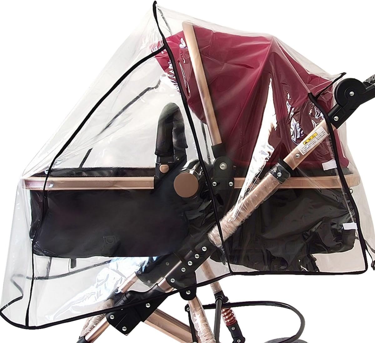Universal Baby Stroller Rain Cover Waterproof Ventilated Wind Dust Weather Shield