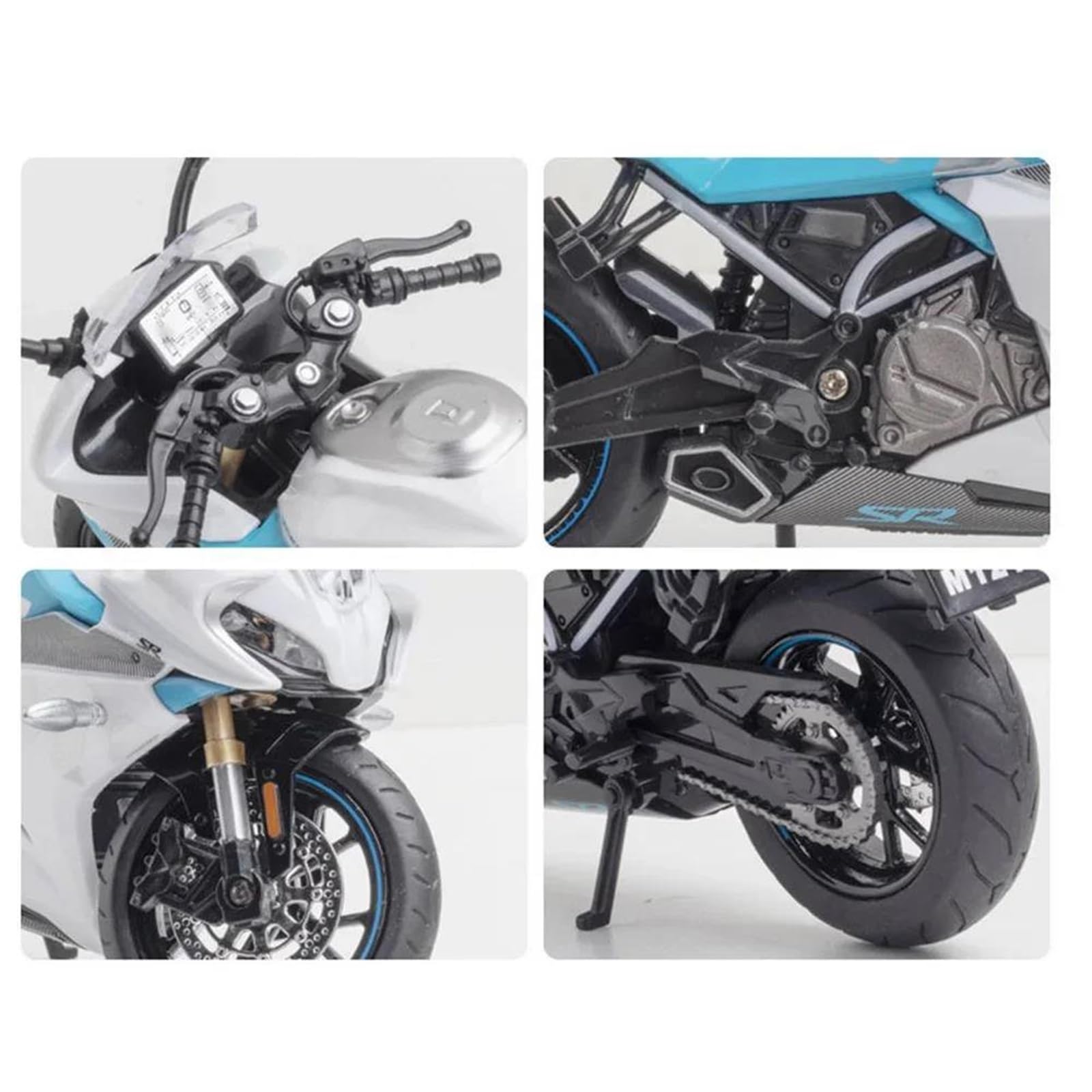 Modello di moto Modellino Di Motocicletta In Scala 1:12, Pressofuso, Portatile, Da Corsa, Dito, Giocattolo Collezione, Per CFmoto 250SR 250 SR(White)