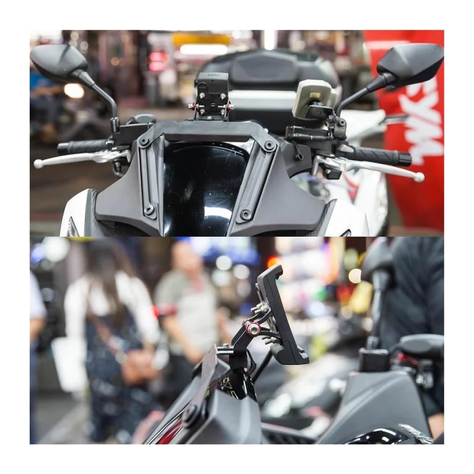 Universelle Lenkerhalterung Für NC750D Für NC750 D Für NC 750D Handy Navigation Halterung Motorrad USB Ladestation(Sets)