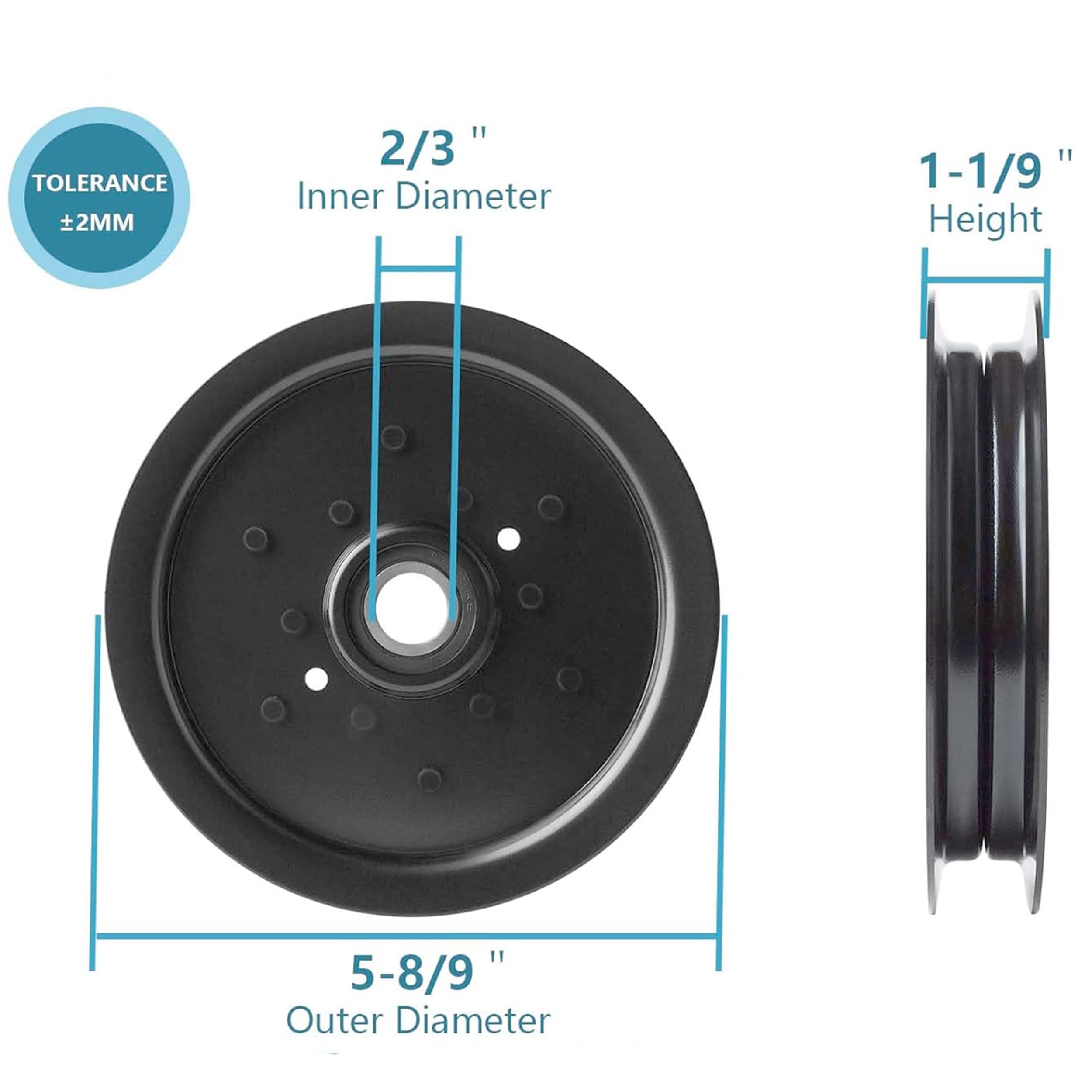 Amazon.com : Mr Mower Parts Idler Pulley Compatible with John
