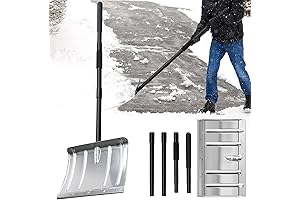 67" Aluminum Tall Snow Shovel