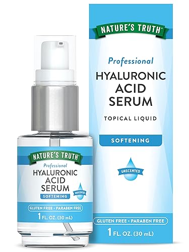 Nature's Truth Suero de ácido hialurónico para la piel | 1 fl oz | Líquido tópico