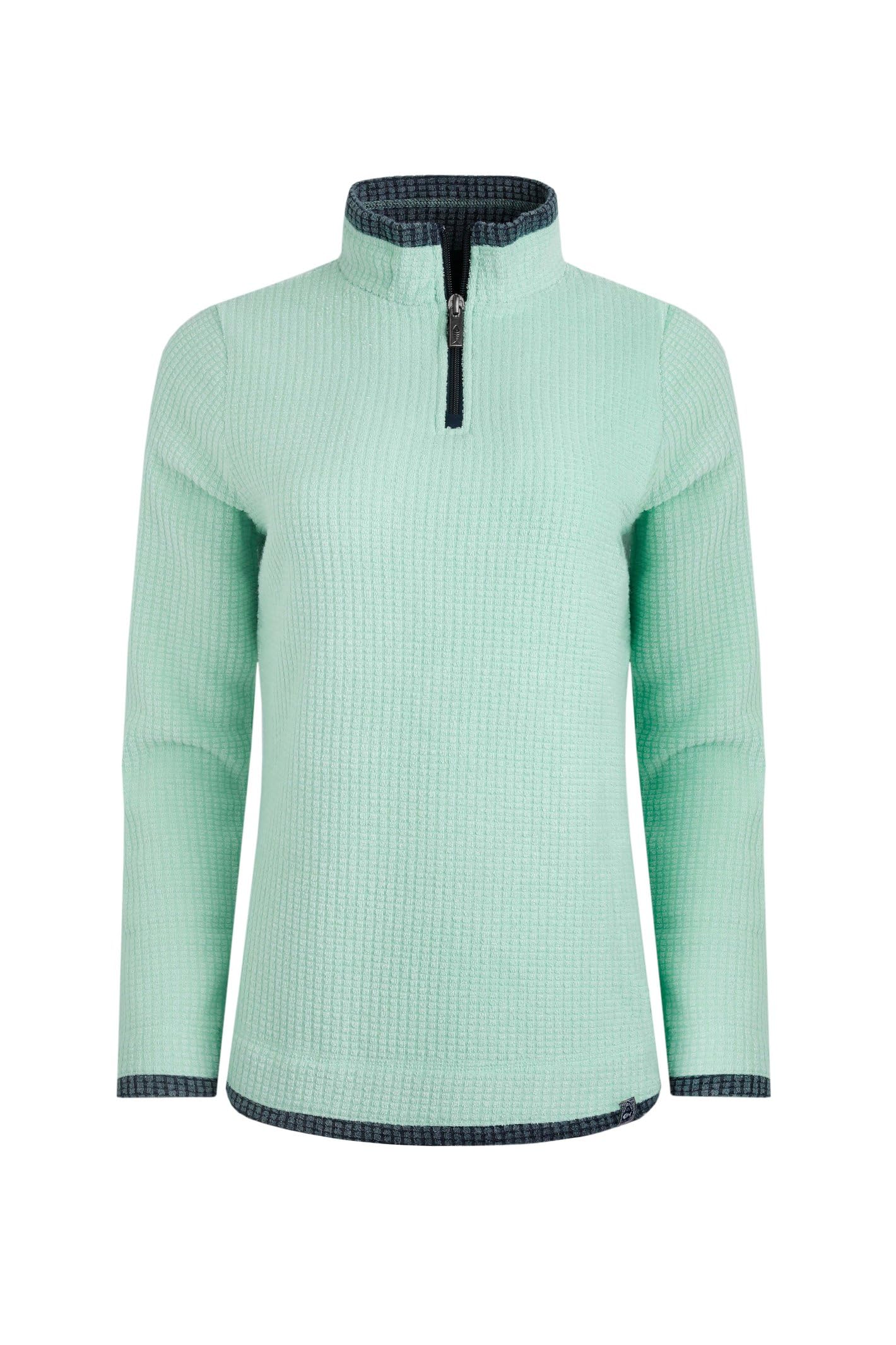 Weird Fish Beye 1/4 Zip Grid Fleece Seaspray Size 12