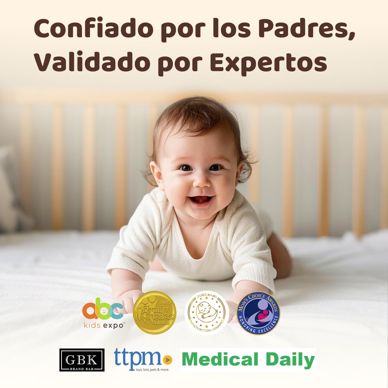 Netvue 1080P Camara Vigilancia Bebe con Soporte 4 en 1, Vigilabebes Camara con App Gratuita, Visión Nocturna, Audio Bidireccional, Análisis del Sueño, Canción de Cuna, Detección de Gritos y Movimiento