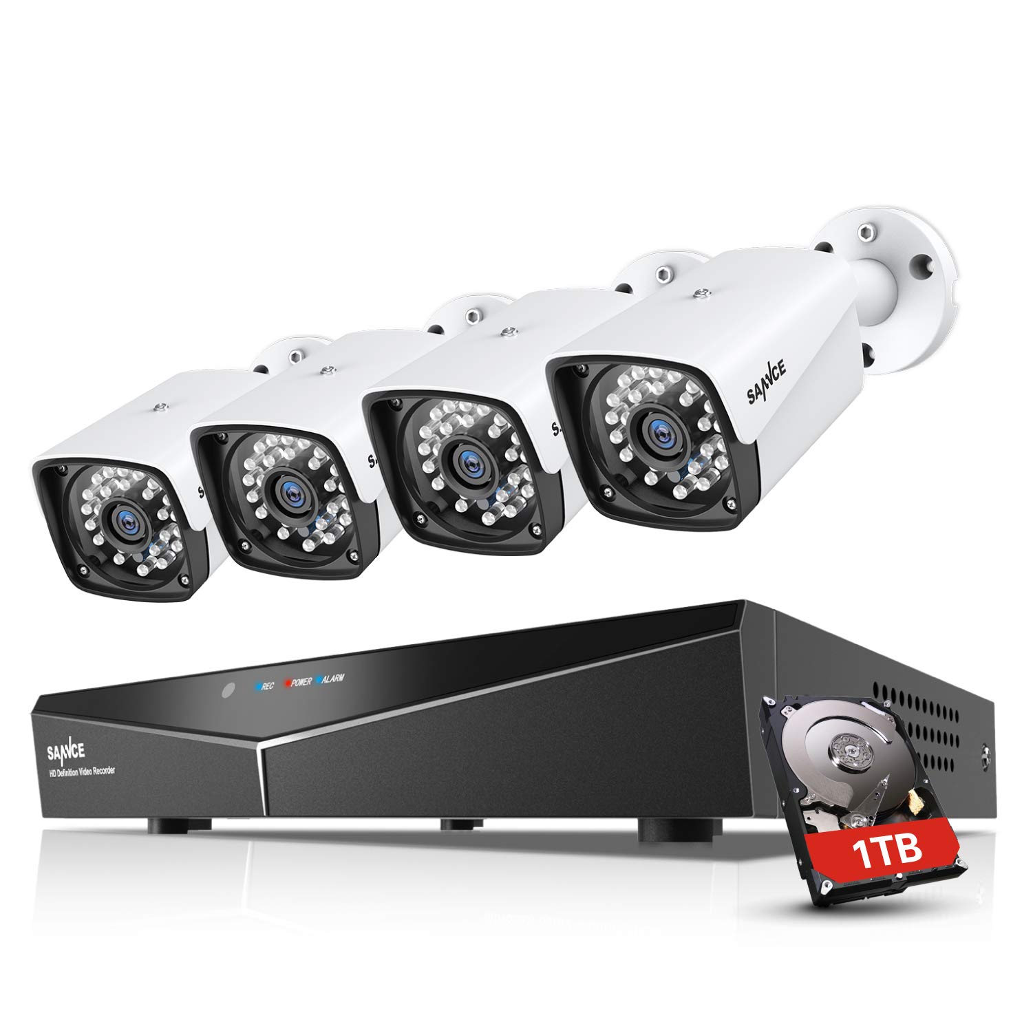 Buy SANNCE POE CCTV Home Security Camera System 4CH XPOE