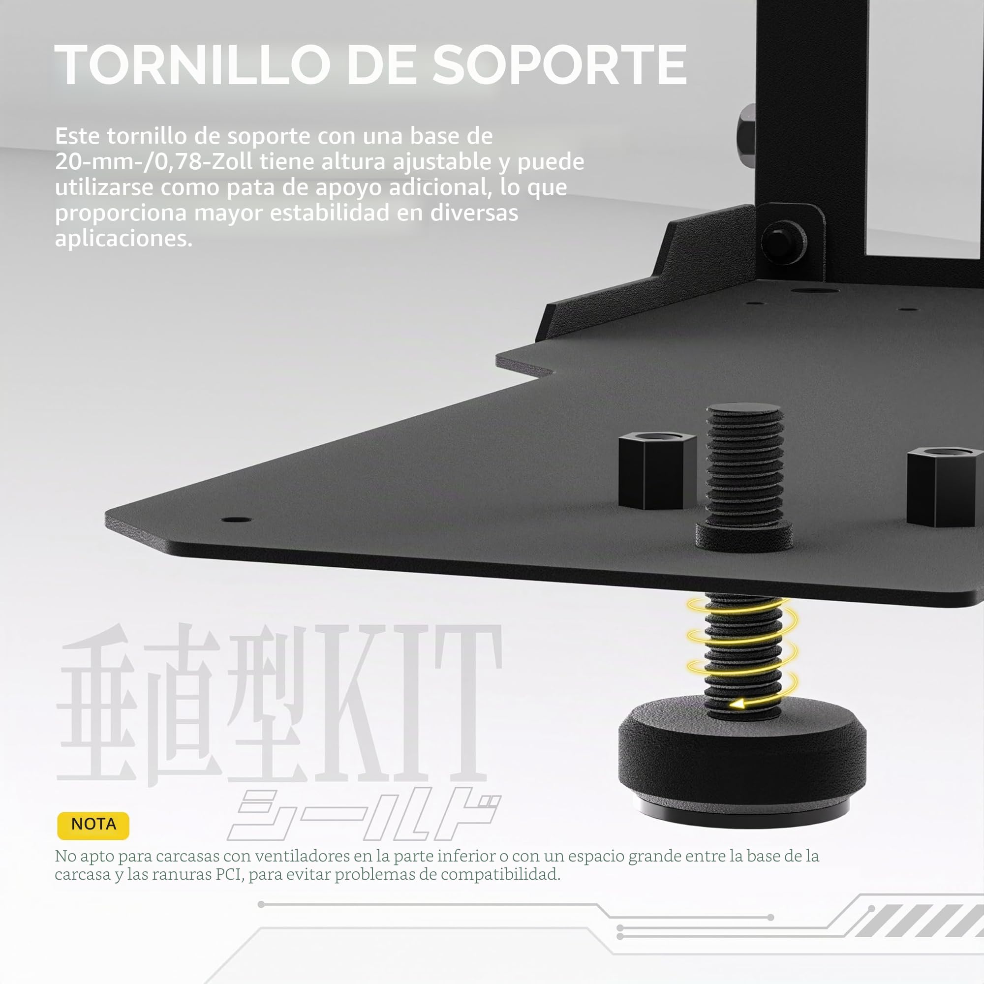 EZDIY-FAB Soporte vertical para GPU con cable vertical 4.0 de alta velocidad, módulo ARGB, 115 mm/4.52 pulgadas, extensión flexible, enchufe de 90 grados, compatible solo con apertura completa