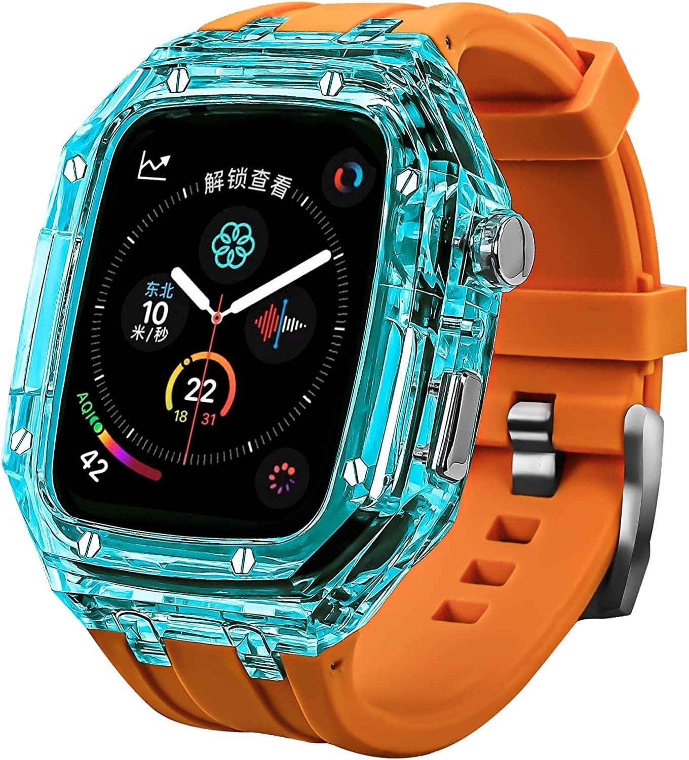 Coque silicone Apple Watch protection antichoc et intégrale robuste - 8