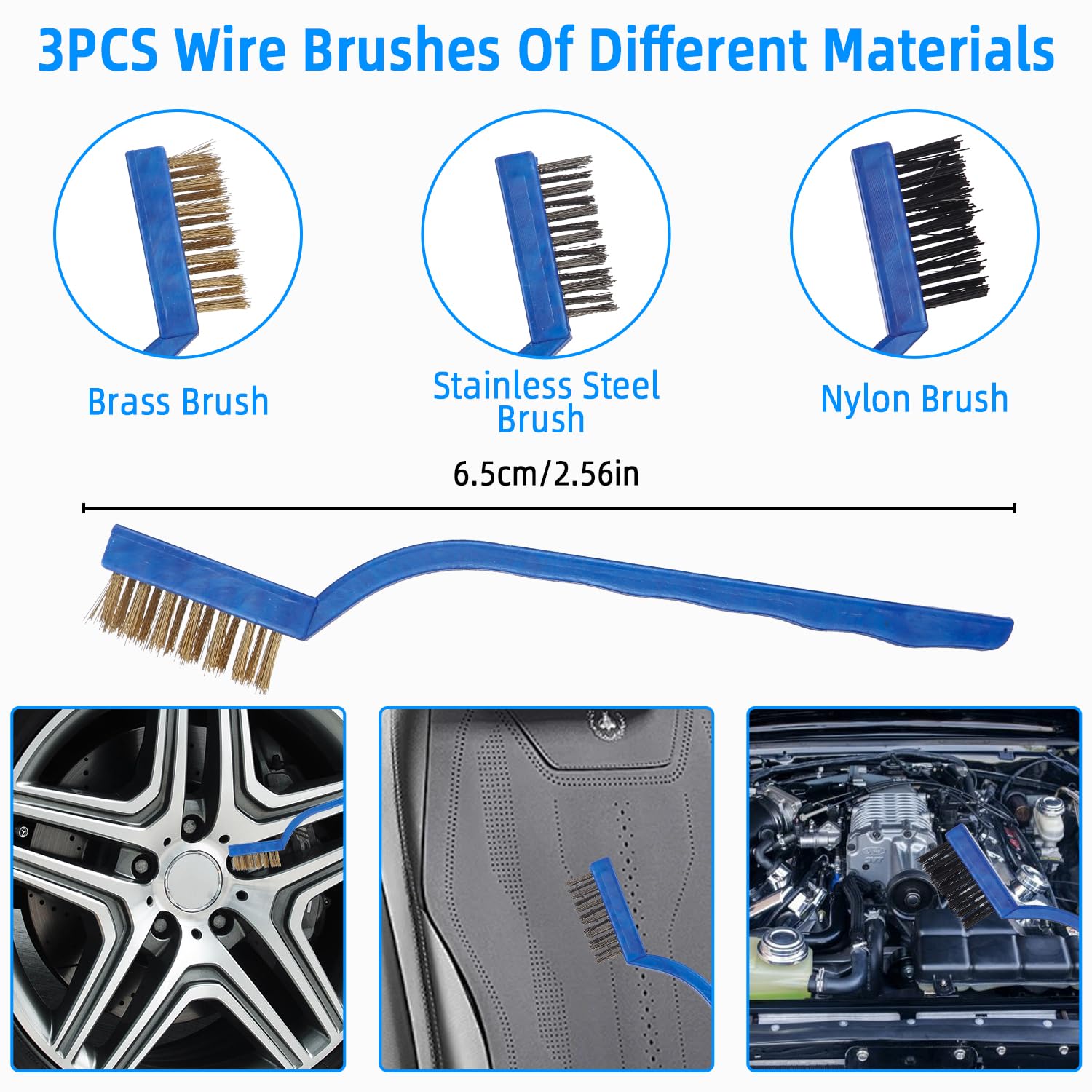 30PCS Nettoyage Voiture, Sac de rangement inclus,Pinceau Detailing Auto,Detailing auto pour le nettoyage des voitures,kit de détail de voiture,Comprend des tête de brosse,chiffon de nettoyage,etc