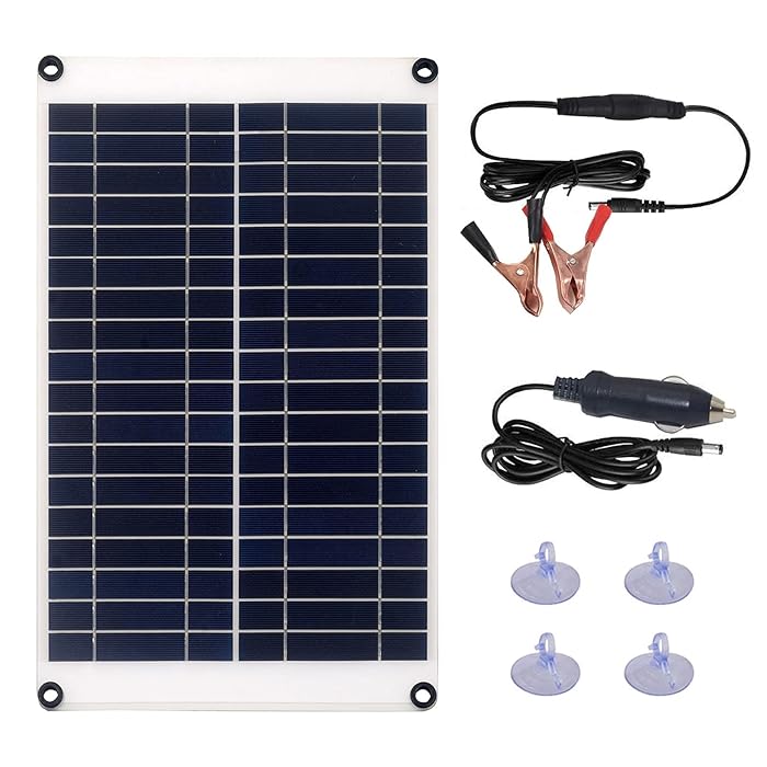Buy 18 Watt 12V Flexible Solar Battery Charger Waterproof