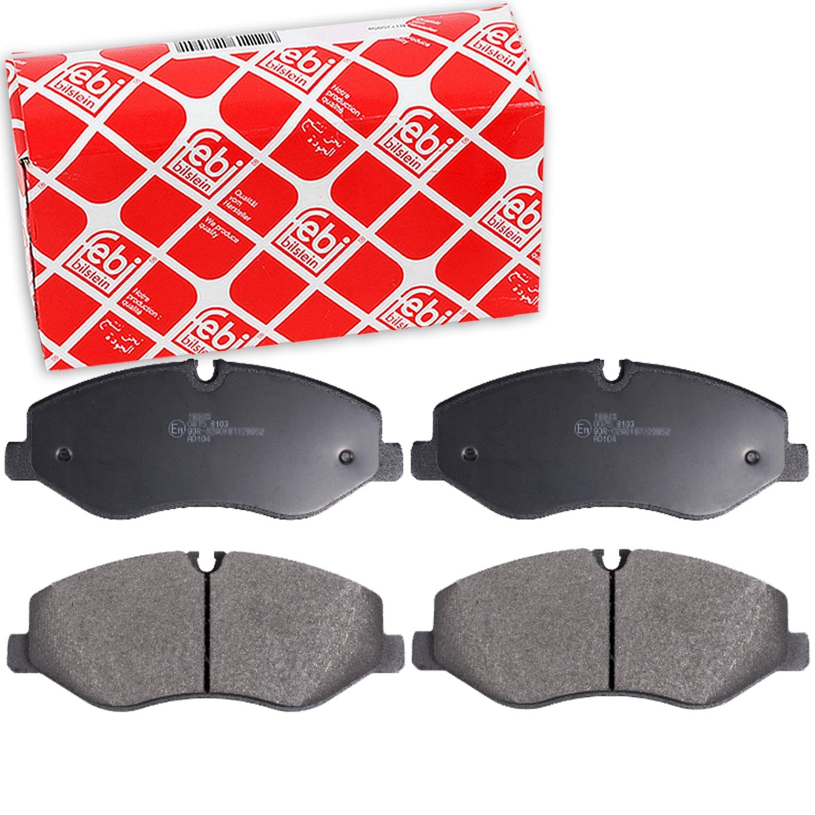 FEBI 16945 BRAKE PAD SET DISC BRAKE Front