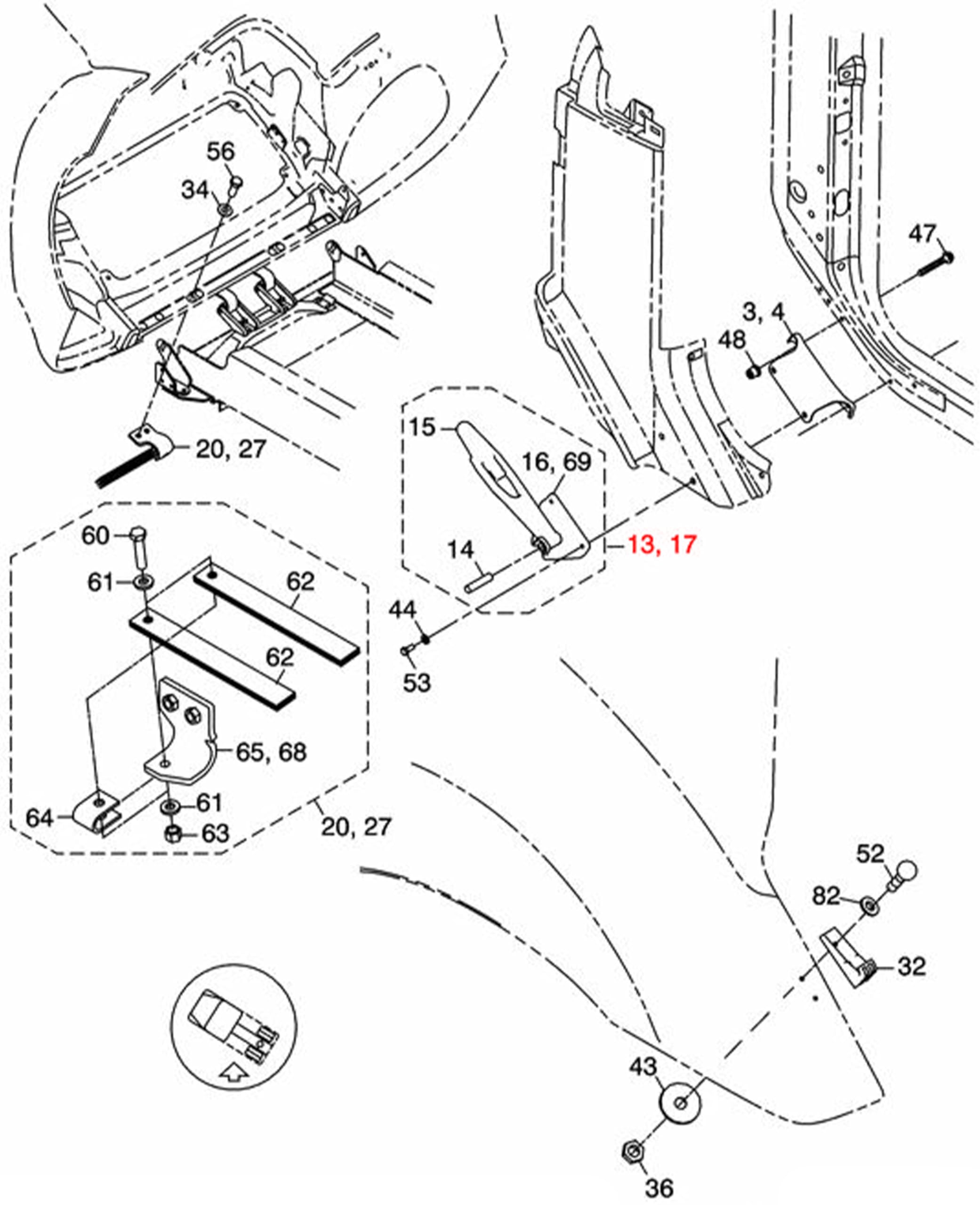 Amazon.com: Hood Latch Kit (Replacement for Freightliner Columbia