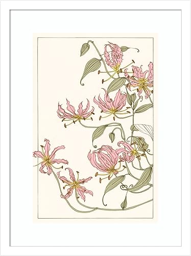 Miniatura 15 de Amanti Art Impresión artística enmarcada para pared, 28 x 21 pulgadas, lirio gloriosa botánico I de Melissa Wang, arte de pared de flores, Búho