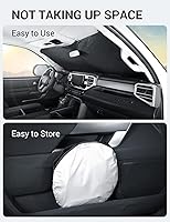 Vista 240 de Proadsy Parasol para parabrisas actualizado 2026, ajuste personalizado, Lexus NX 2022-2025 2026, 4 capas, plegable, protector de parasol frontal que