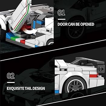 Reobrix 687 Lamborghini SVJ Building Blocks Set, 1:24 Scale Model