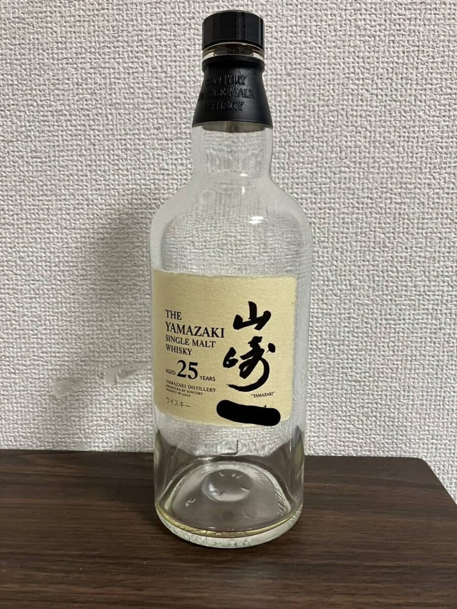 Amazon.co.jp: レア 山崎 25年 シングルモルトウイスキー 空瓶レア  