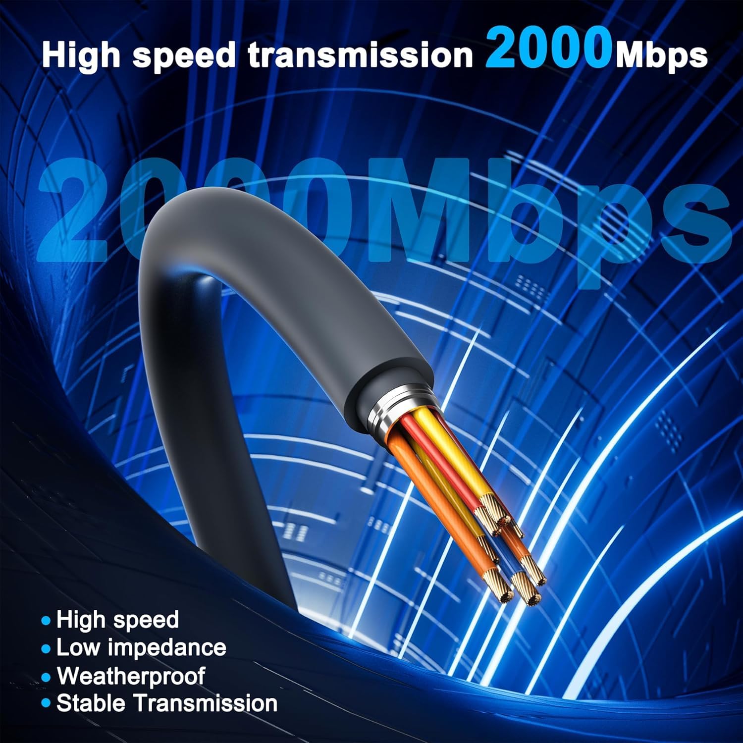 Starlink Adapter Ethernet - Wodoodporny przedłużacz kabla Starlink dla Gen 3/Mini Starlink Standard do złącza RJ45 dla anteny Starlink V3, routera, mini anteny (1 opakowanie)