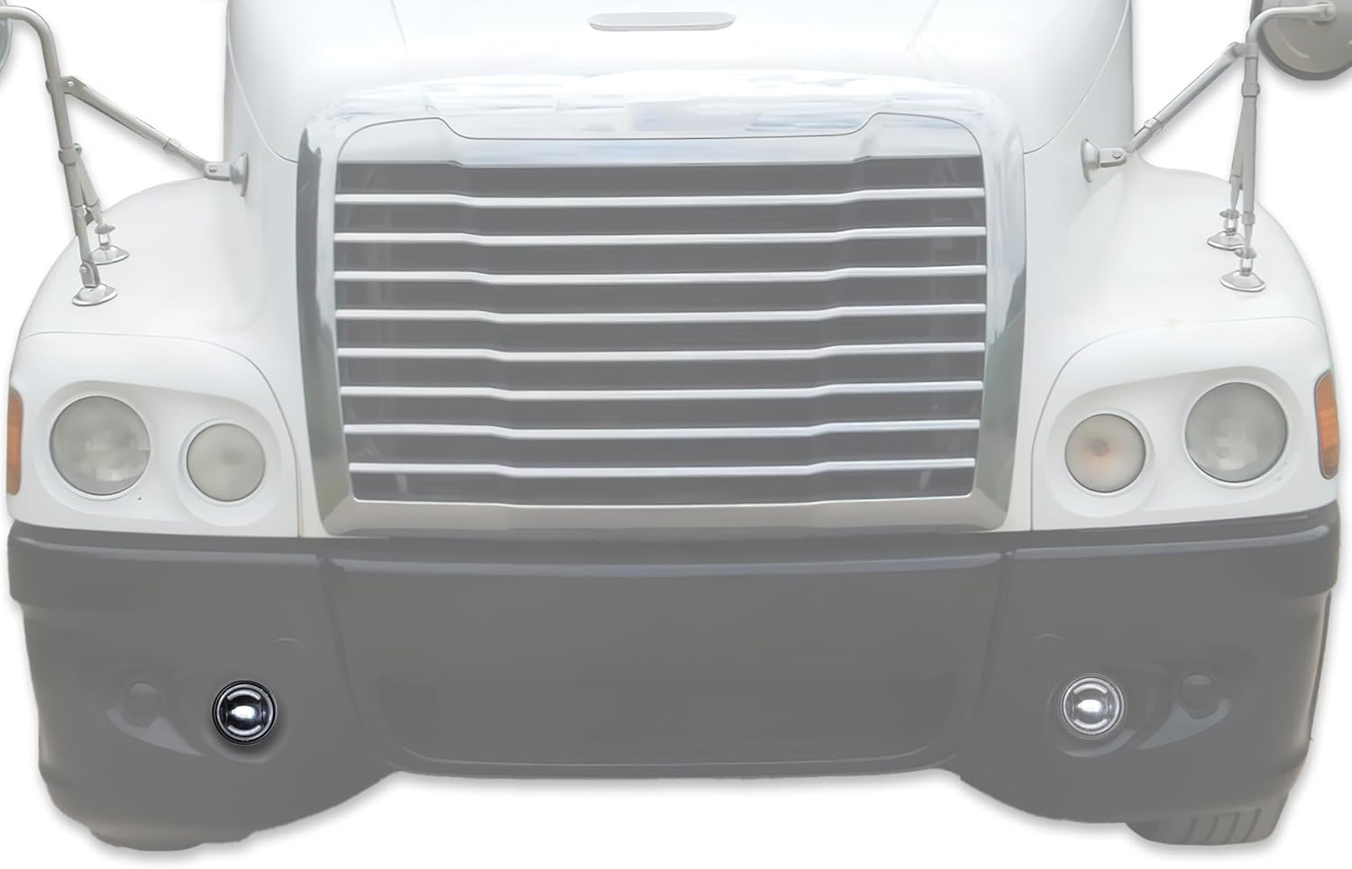 KOZAK LED Fog Light Right Passenger Side OEM # A66-03653-002 Compatible with Freightliner Century 2008+ PLUS Logo and Vest