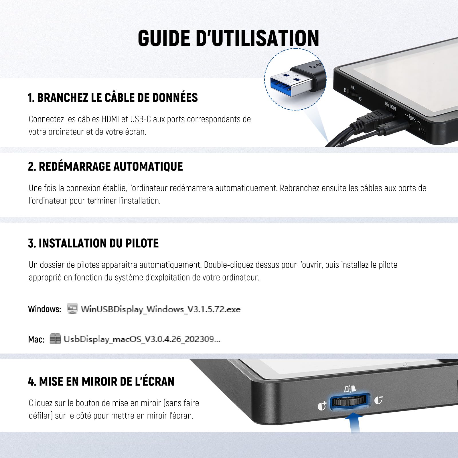 NEEWER 2 en 1 Téléprompteur 11" avec Moniteur, Compatible avec Duplication d'écran,Prompteur Portable pour Caméra,Téléphone,Webcam, Windows et MacOS,Idéal pour Youtube,Twitch et Conférence, X11