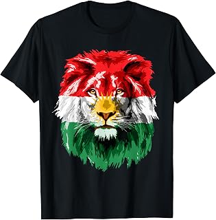 Kurdistan Flag Kurdish Kurds Lion Kurd Flag T-Shirt