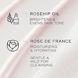 Lancme Crme Mousse Confort Foaming Facial Cleanser | Comforting Cream Cleanser & Makeup Remover with Rosehip Oil | Gentle Hydrating Face Wash for Soft, Radiant Skin | 4.2 Fl Oz