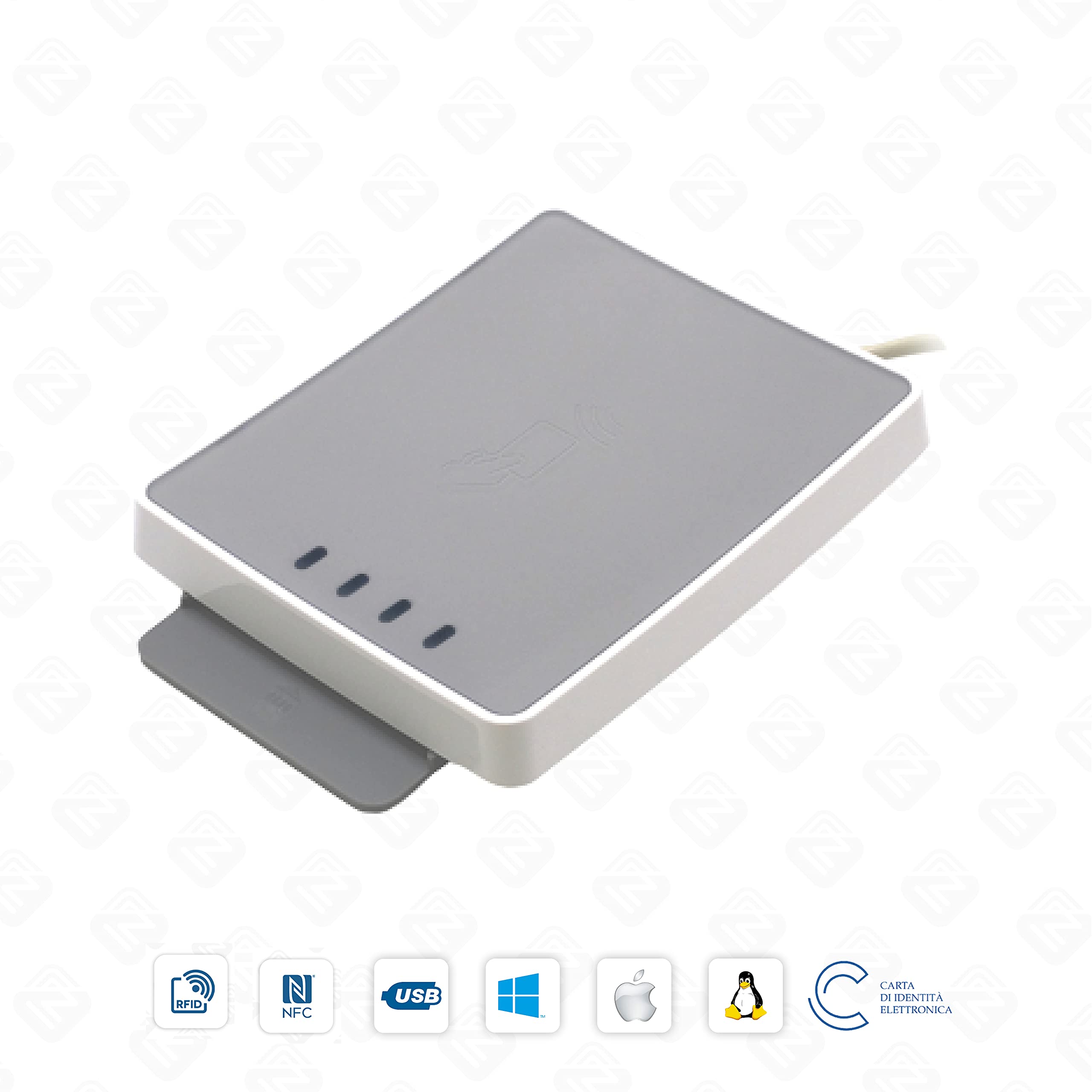 Internavigare uTrust 4701 F - Lettore di smart card e contactless per la tessera sanitaria TS/CNS, firma digitale e Carta d'identità Elettronica CIE (tutte le versioni)