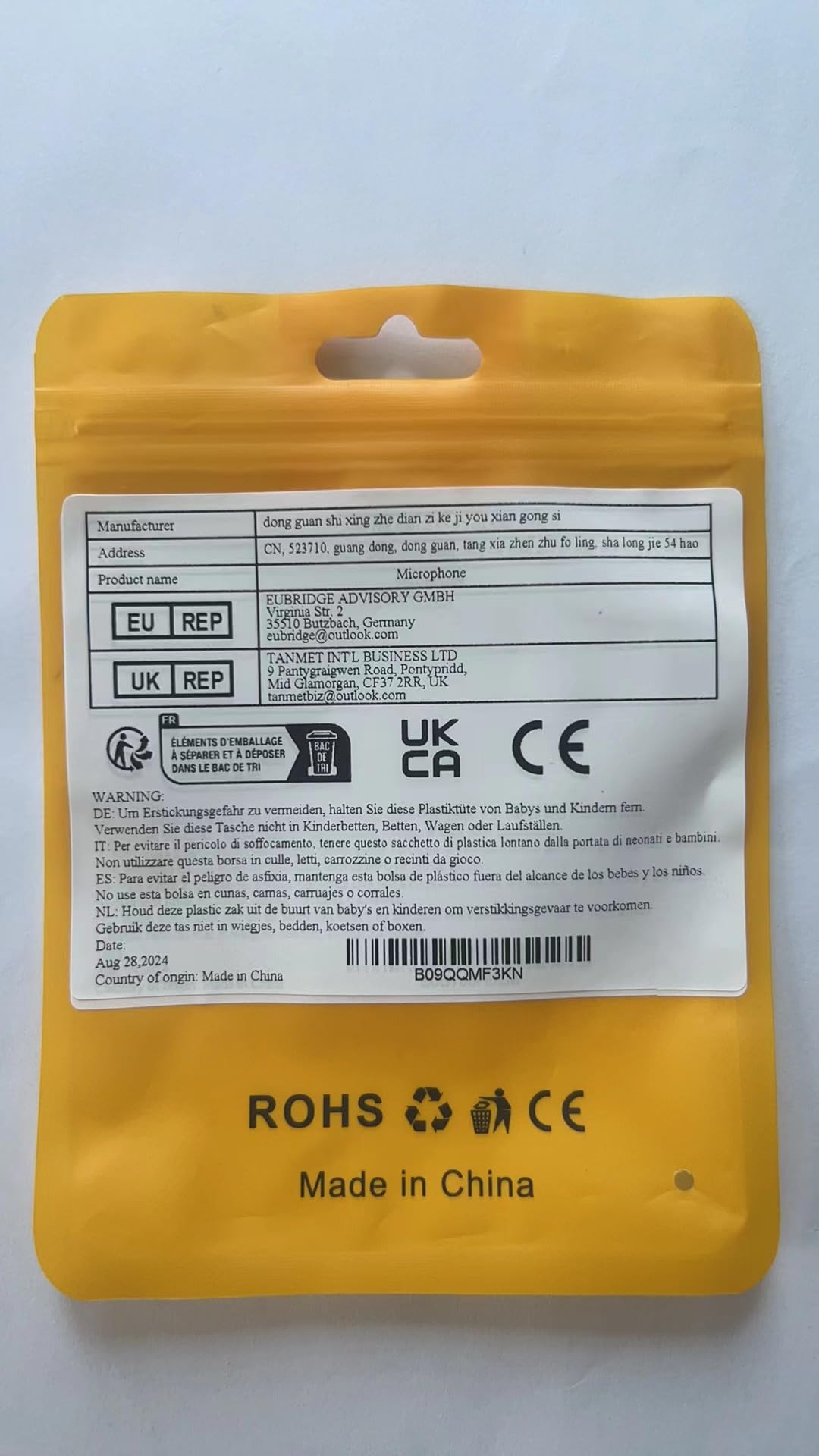 Micrófono de juego de repuesto para Logitech G Pro y G Pro X Gaming Headset en PS4 PS5 Xbox One PC, micrófono desmontable de 3,5 mm