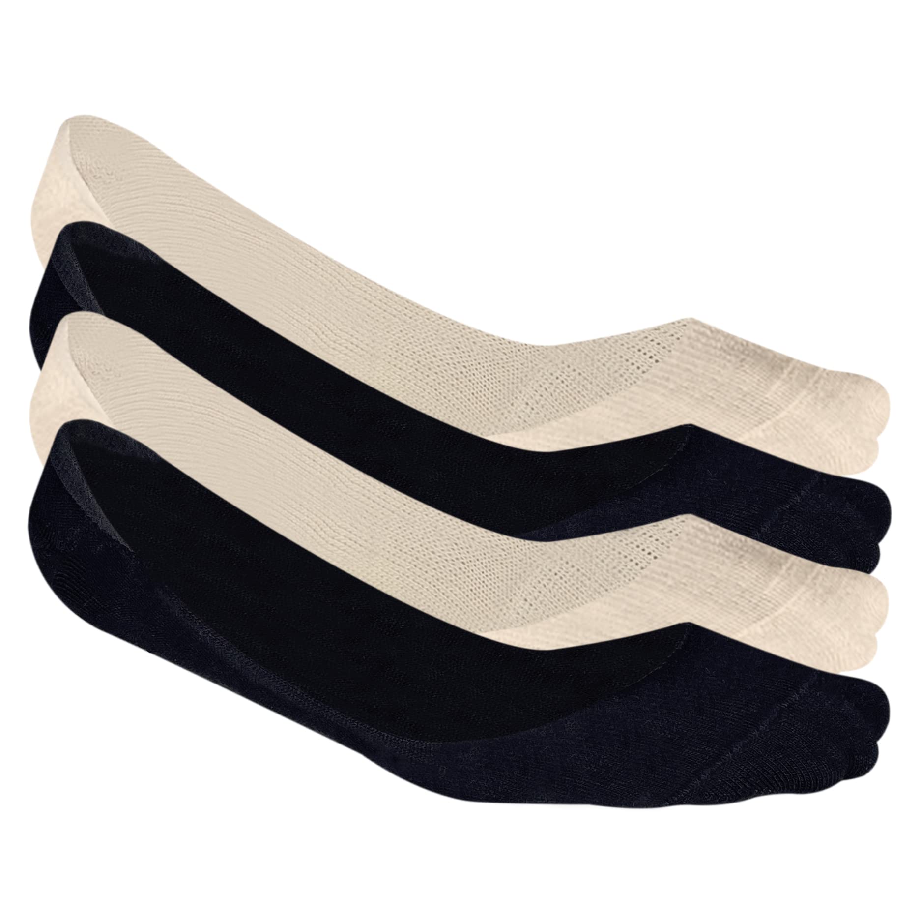 Bamboo No Show Socks for Women | Odour Free & Breathable | 3X Softer than Cotton Socks | Low Cut Socks | Size (UK 3-7)