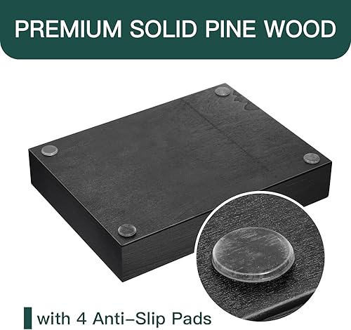 Miniatura 3 de Bandeja organizadora de cajones de escritorio con 9 compartimentos ajustables, accesorios de escritorio de oficina de madera, suministros