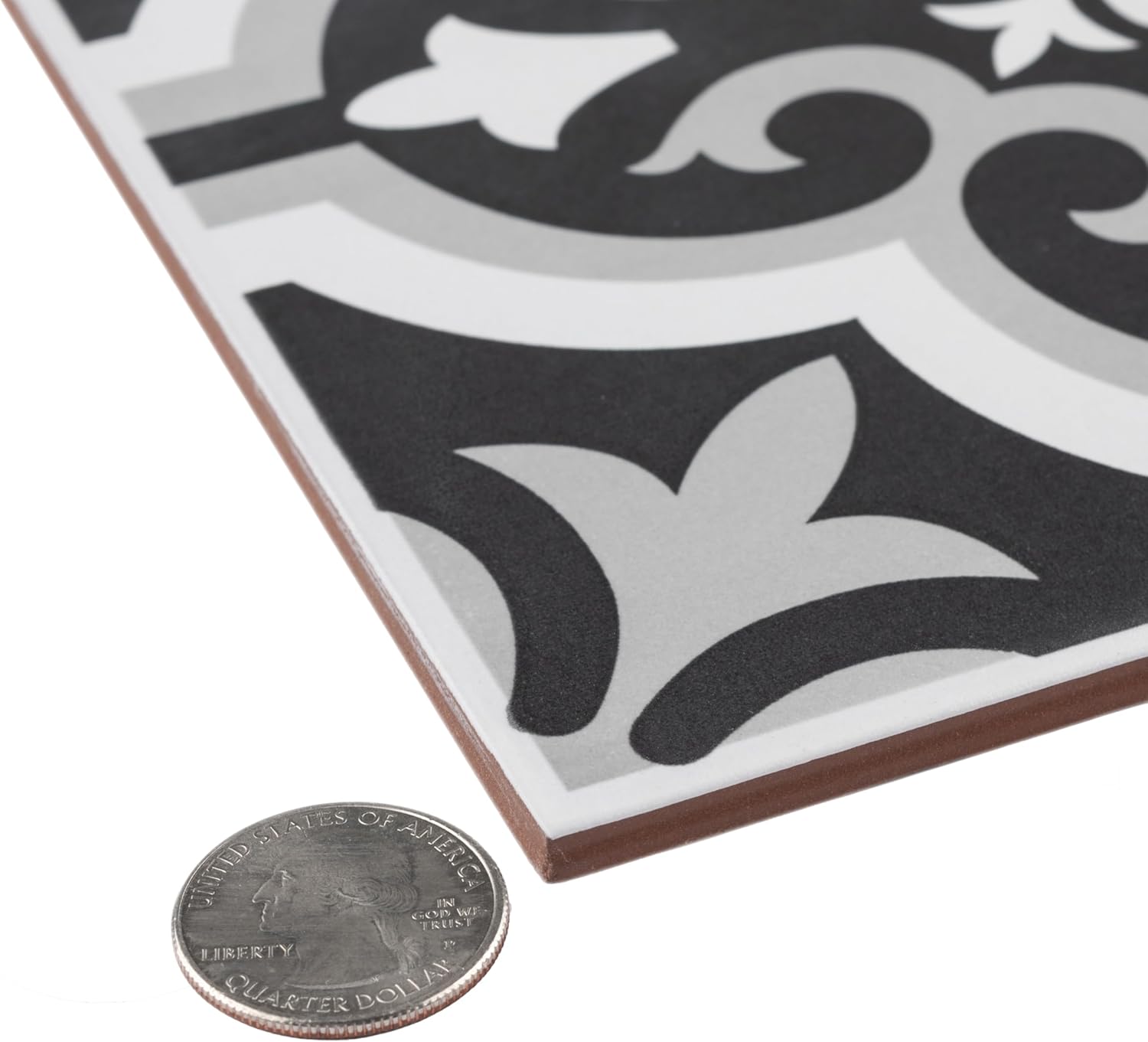 Merola Tile Braga Classic II 7-3/4" x 7-3/4" Ceramic Floor and Wall Tile