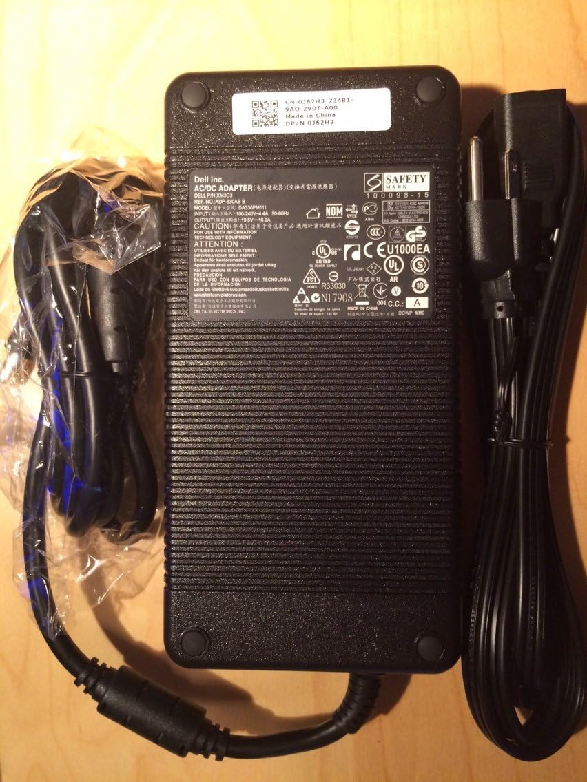 Hottest Sale Dell 330W AC Adapter with 6 Foot Power Cord (DA330PM111, XM3C3, ADP-330AB B, 5X3NX, 332-1432, Charger, PA) Best Deal Cheap 🛒 Dell 330W AC Adapter with 6 Foot Power Cord (DA330PM111, XM3C3, ADP-330AB B, 5X3NX, 332-1432, Charger, PA)