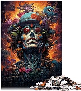 Comprar Puzzle de 1000 piezas para adultos, juguete del Día de los Muertos con piezas totalmente entrelazadas al azar, 26 x 38 cm