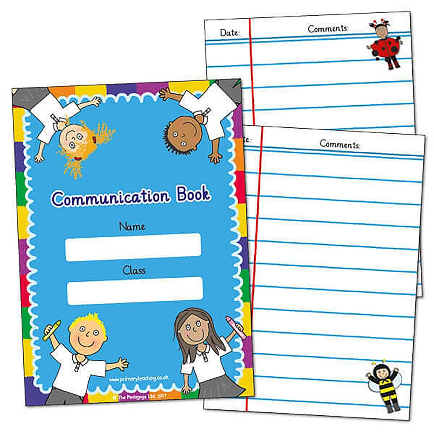 3 Pedagogs Home School Communication Book Diary Record Childrens Pupils School Log Teachers A6 Primary Teaching Services