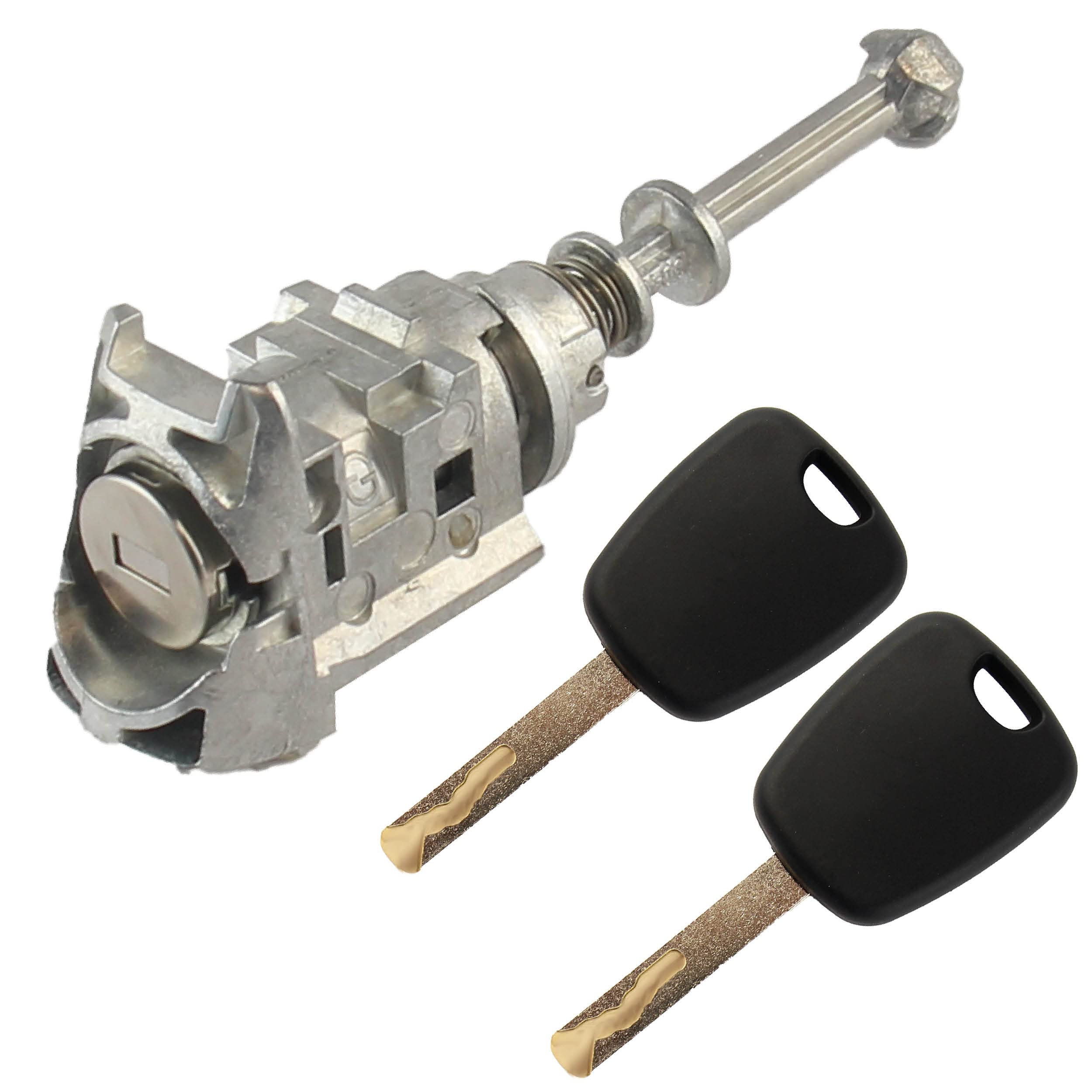 STARKIT PERFORMANCE Cerradura puerta compatible para Citroen C4 y Peugeot 407 (2004-2011) delantero izquierdo (conductor) Bombin cerradura con duplicado de llave | 9170Y1 | 9170Y0