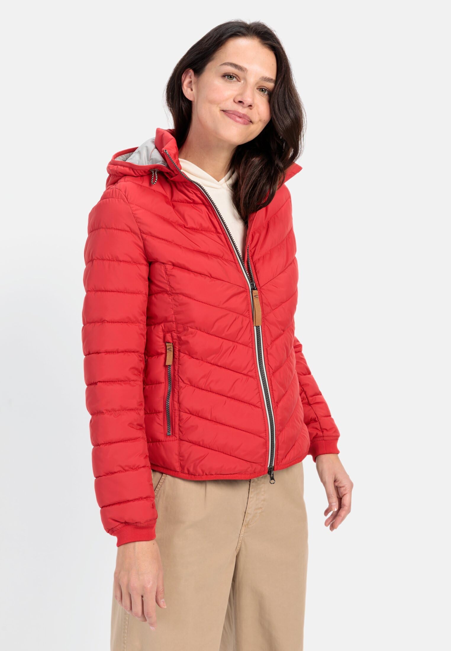 camel active Damen Steppjacke aus recyceltem Polyester