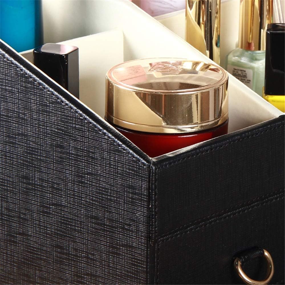 Jewelry Storage Case for Earrings Jewellery Box Jewellery Organiser With Drawer Mirrored Jewelry Box Wedding Gift Birthday Gift Storage Box Travel Case (Color : Black Size : 30 x 20 x 20cm) (Black 30 image 4
