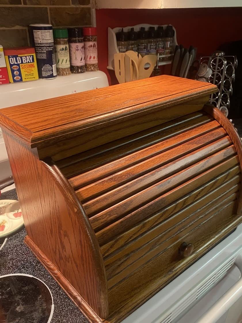 33/mo Finance Amish Valley Products Roll Top Bread Box Amish